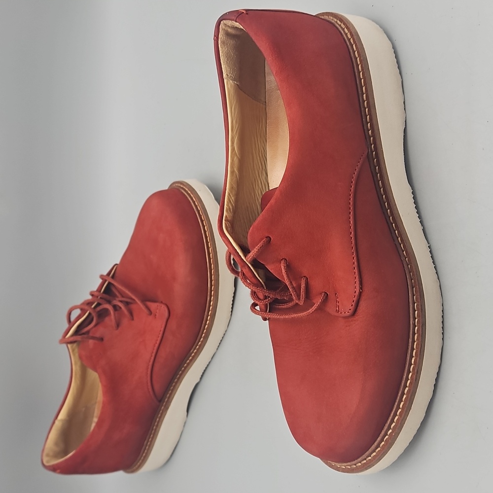 Samuel Hubbard Women's 8.5M Oxford Lace Up Shoes Rust Nubuck